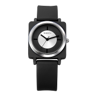 Rebirth Re060 Silicon Strap Rectangle Dial Female Wristwatch Casual Style Gift Quartz Watch