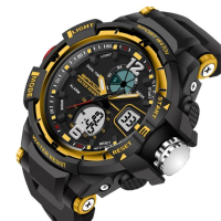 Sanda 289 Fashion Led Dual Display Men Watch 30m Waterproof Sport Digital Watch
