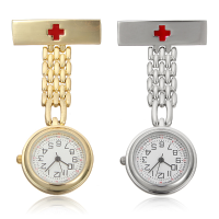 Silver Gold Charms Pendants Fob Stainless Steel Nurse Watch