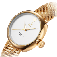 Sk K0029 Casual Style Stainless Steel Women Quartz Watch