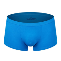 Breathable Soft Elastic Modal Solid Color U Convex Pouch Boxers For Men