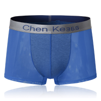 Ice Silk Sexy Translucent Breathable Soft Smooth Comfy Mens Boxer Underwear