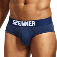 Sexy Low Waist U Convex Pouch Cotton Briefs Underwear