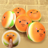 10Cm Squishy Hamburger Toy Random Cute Emoji Bread Phone Bag Strap Pendant