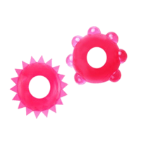 6 Pcs Sun Shape Elastic Cock Ring Rose Sperm Durable Delay Male Adult Penis Rings