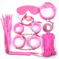 7 Pcs/set Adult Game Cuffs Restraints Leather Fetish Bondage Sex Games