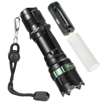 Elfeland Q5 7w 3 Modes Zoomable Sawtooth Head Led Flashlight