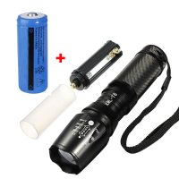 Elfeland Xm L T6 1800lm 5 Modes Zoomable Led Flashlight + 26650 Battery
