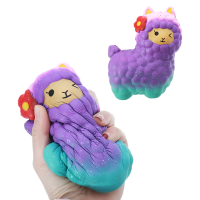 Jumbo Squishy Beauty Alpaca Sheep 17cm Soft Slow Rising Stretchy Squeeze Kid Toys