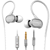 Kinbas Vp790 3.5Mm Wired Control Hifi Deep Bass In Ear Metal Earphone With Builit In Mic