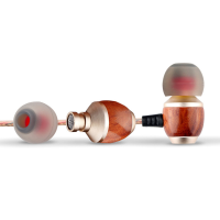 M300 Wooden Hifi Deep Base In Ear Wired Control Earphone Headphone With Built In Mic