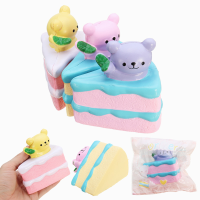 Oriker Squishy Bear Cake 9.5Cm Soft Sweet Slow Rising 12s Original Packaging Colleciton Gift Decor
