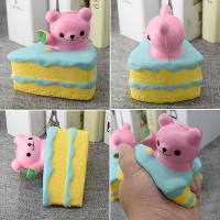 Squishy Bear Cake 10cm Slow Rising Collection Gift Decor Toy