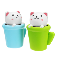 Squishy Jumbo Teacup Cat Kitten 14cm Slow Rising With Packaging Soft Animals Collection Gift Decor Toy