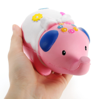 Squishy Pink Elephant Jumbo 17.5Cm Slow Rising Animals Cartoons Collection Gift Decor Toy