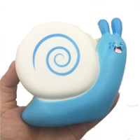 Squishy Snail Pink Blue Jumo 12cm Slow Rising With Packaging Collection Gift Decor Toy