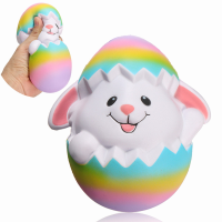 Squishyshop Rabbit Breaking Egg Jumbo Squishy 18cm Soft Slow Rising Collection Gift Decor Toy