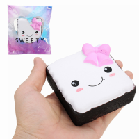 Squishyshop Toast Slice Bread 8cm Squishy Soft Slow Rising With Packaging Collection Gift Decor Toy
