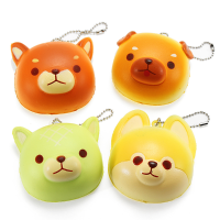 Zuo&and Super Squishy Cute Dog Soft Mini Animal Hanging Drop Slow Rising Decor Toy Pendant