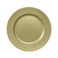 Kaarsenbord   goud glitters   D33 cm   kunststof   kaarsen onderborden
