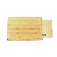 OTIX 3in1 Snijplank met Keukenweegschaal en Messenslijper 38x25,8x3,5cm Bamboe