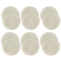 OTIX Dessert Ontbijt Bordenset 12 Persoons Beige 21cm Keramiek LILY