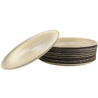 OTIX Dinerborden Bordenset 12 Persoons Goud Onderborden Kerst 27cm