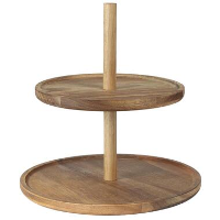 OTIX Etagere 2 Laags Serveertoren Hout