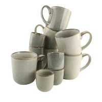 OTIX Koffiekopjes Set van 12 Espresso Kopjes 80ml 420ml Koffietassen