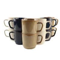 OTIX Koffiekopjes Set van 12 Stuks 270 ml Div. Kleuren Keramiekoduct