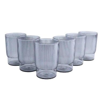 OTIX Kunststof Drinkglazen Herbruikbaar Set van 6 Waterglas Klein 350ml Trans...
