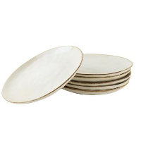 OTIX Ontbijtborden Bordenset 6 Persoons Beige 21cm Keramiek