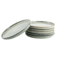 OTIX Ontbijtborden Bordenset 6 Persoons Dessertbord 21cm Aardewerk BEECH