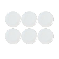 OTIX Ontbijtborden Dessert Gebaksbordjes Borden Set van 6 Stuks 20cm Wit met