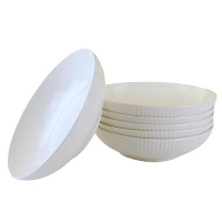 OTIX Pastaborden Bordenset 6 Persoons Diepe Borden Soepborden 20cm Wit Porsel...