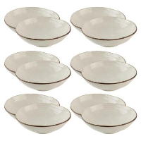 OTIX Soepkommen 12 Persoons Beige Soeptassen 15cm Keramiek LILY