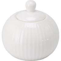 OTIX Suikerpot met Deksel 300ml Wit Porselein LUNA