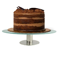 OTIX Taartplateau Luxe Glas Met Voet Draaibaar Taartschaal Taartbord Cake
