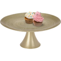 OTIX Taartplateau met Voet Goud 28cm