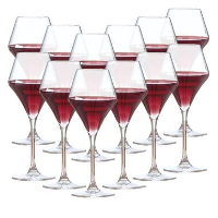 OTIX Wijnglazen Rode Wijn Glazen Rood Wijnglas 370ML Set van 12