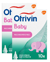 Otrivin Baby Wegwerpdopjes bij Otrivin Baby Aspirator neusjesreiniger   duoverpakking