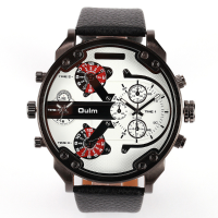 Oulm 3548 Artificial Leather Band Analog Quartz Sport Watch
