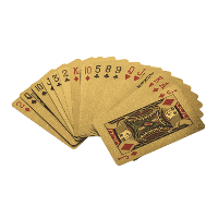 Deluxe speelkaarten   54 kaarten   goud   klassiek   kaartspel