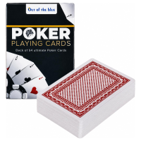 Poker speelkaarten   1x   kaartspellen   klassiek   standaard formaat   54 kaarten