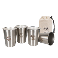 Outdoor 304 RVS Bekerset Kampeerbeker 4/6/8PCS Kampeer Draagbare Waterbeker Reis Koffiebeker Picknick Barbecue Beker