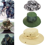 Outdoor Camping Hiking Military Sun Canvas Hat Cap