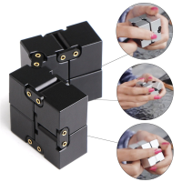 Overgild Metal Plating Cube Anxiety Stress Relief Fidget Focus Adults Kids Attention Therapy Toys