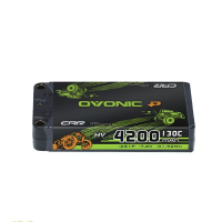 OVONIC 7.6V 4200mAh 5200mAh 6000mAh 6500mAh130C 2S LiHv Battery Banana Plug voor RC Auto