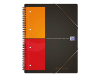 Oxford 100100362 Collegeblok Grijs, Oranje, Rood DIN A4+ Geruit met rand binnen/buiten Aantal paginas: 80