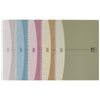 Oxford 100101421 Collegeblok Blauw, Grijs, Groen, Lila, Rood DIN A4 Geruit Aantal paginas: 90